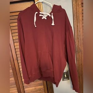 Maroon Hockey Hoodie